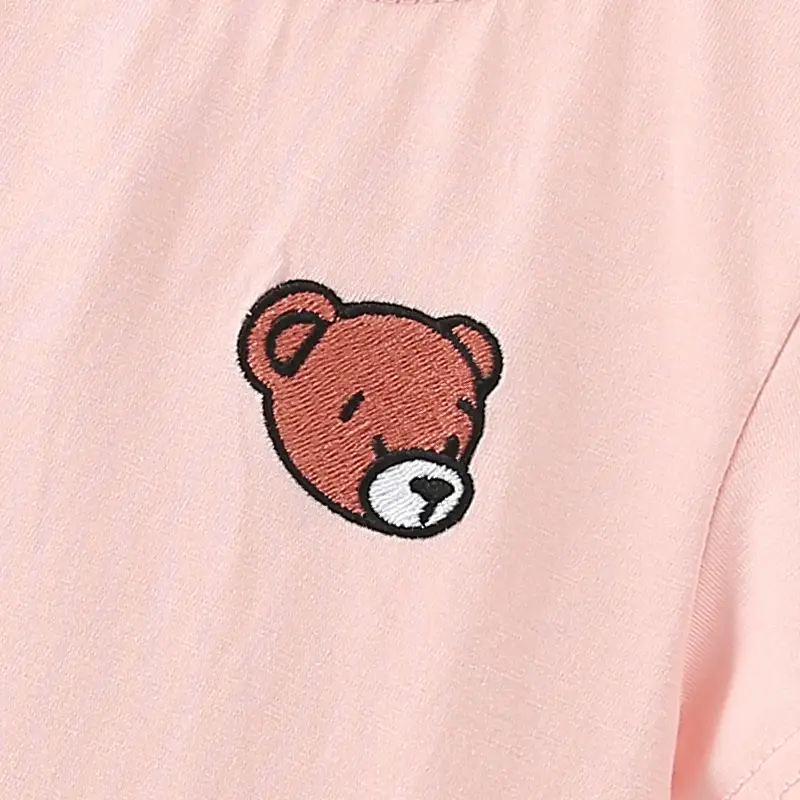 Pink Western Embroidered T-Shirt for Girls