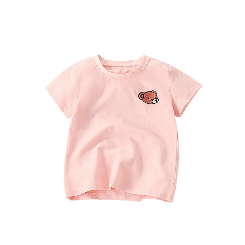 Pink Western Embroidered T-Shirt for Girls