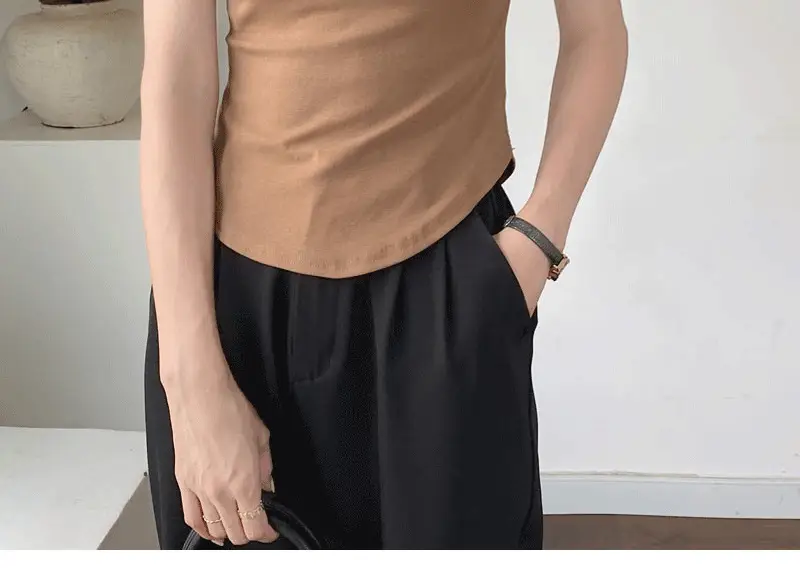 Women Asymmetrical Curved Slim Fit T-Shirt Summer 2025 — feature 26