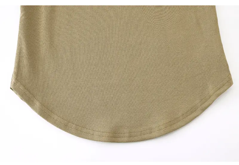 Women Asymmetrical Curved Slim Fit T-Shirt Summer 2025 — feature 5