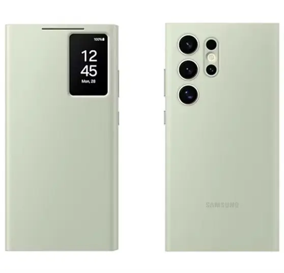 Samsung S23 Ultra Leather Protective Case with Smart View - Image 7