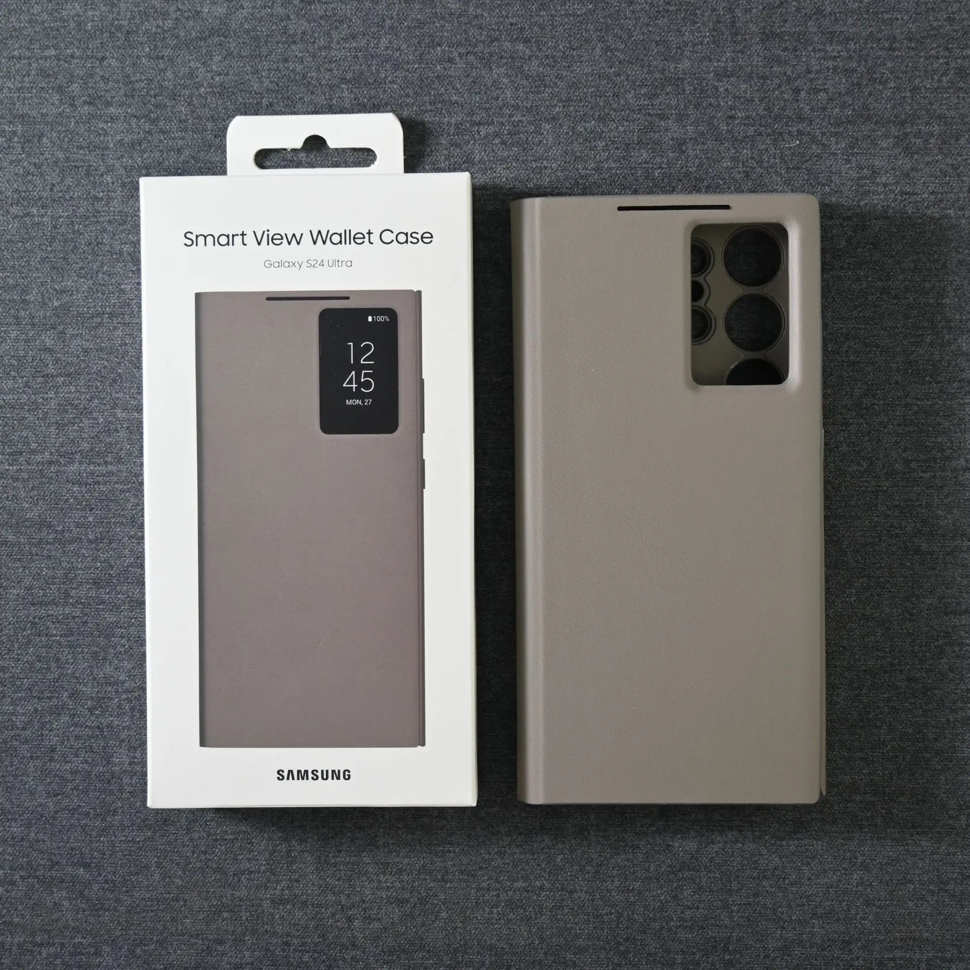 Samsung S23 Ultra Leather Protective Case with Smart View - Image 9