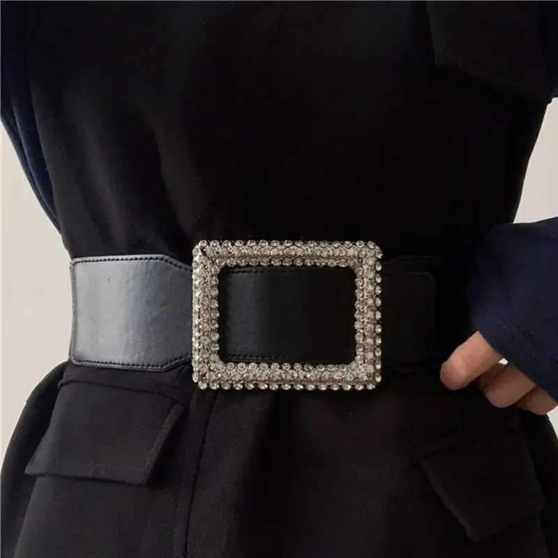 Black Rhinestone Waist Belt for Women β feature 4