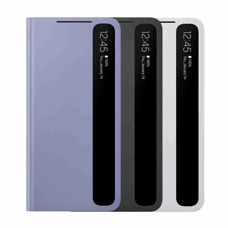 Samsung S21 Ultra Purple Leather Flip Case — feature 5