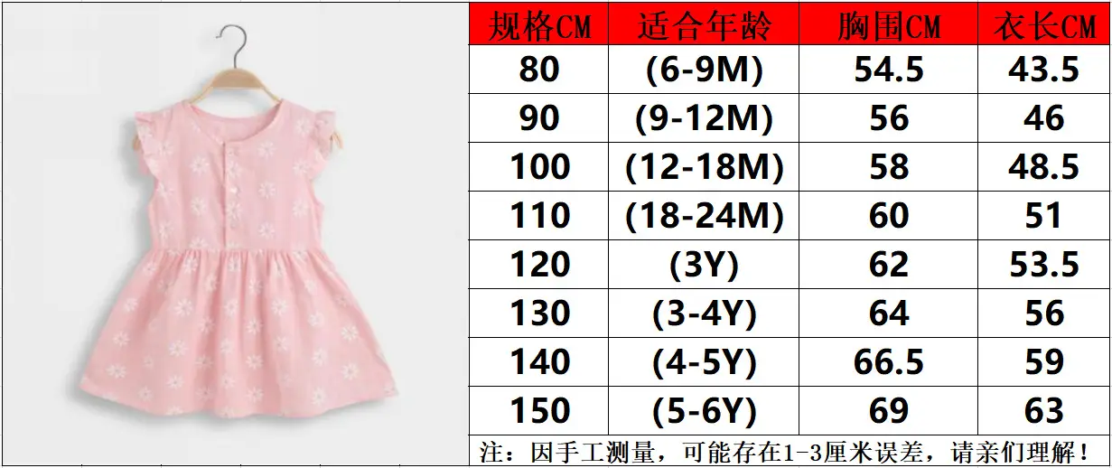 Pink Daisy Print Princess Dress for Girls — feature 9
