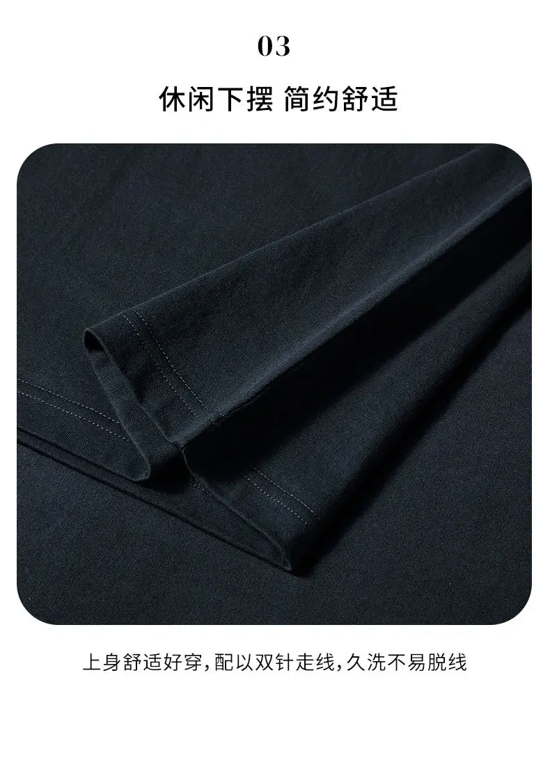 Men's Heavy Cotton Waistcoat Vest Black White — feature 12