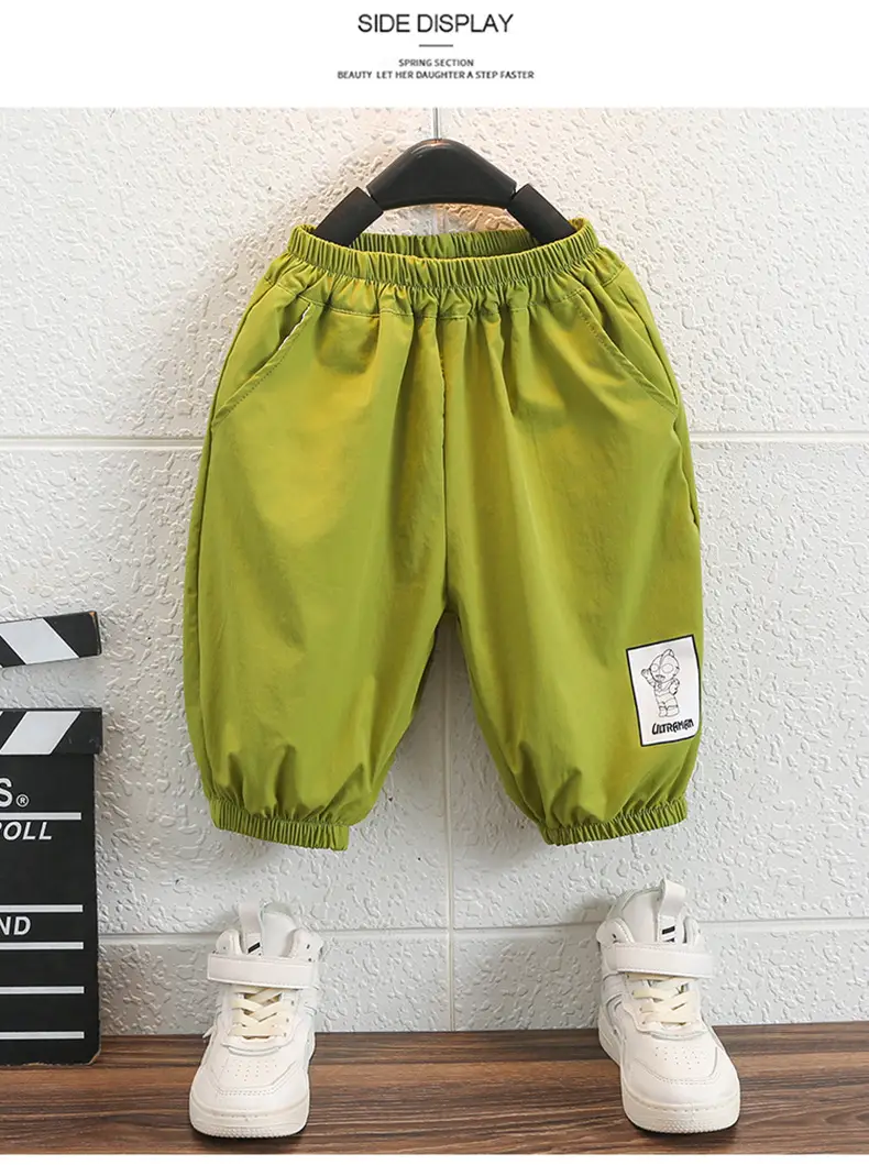 Ultraman Boys Cotton Suit Green Shorts White T Shirt — feature 11