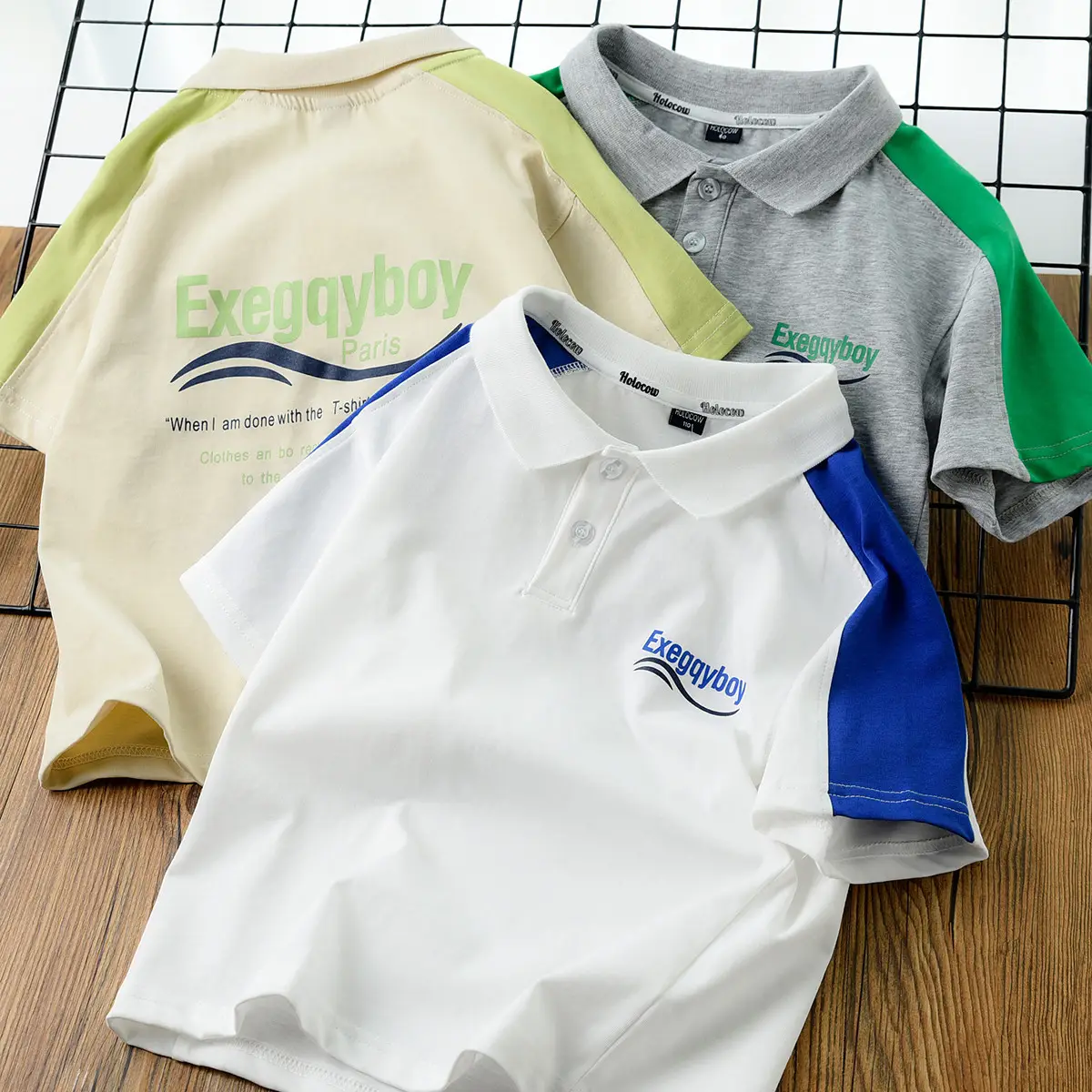 Boy Cotton Colorblock Raglan Sleeve T-Shirt Large Summer