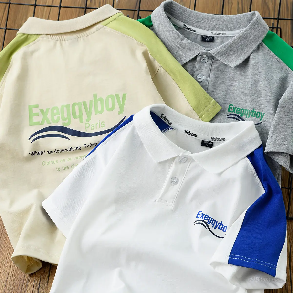 Boy Cotton Colorblock Raglan Sleeve T-Shirt Large Summer