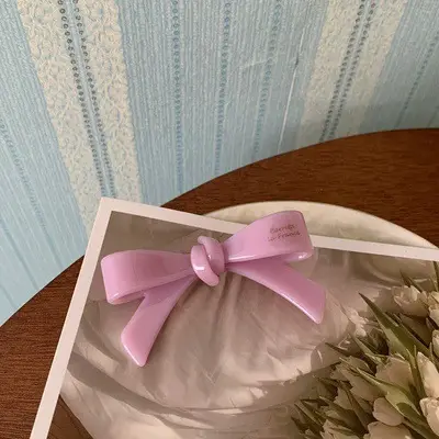French Gold Bow Hairpin Clip for Women - Image 6