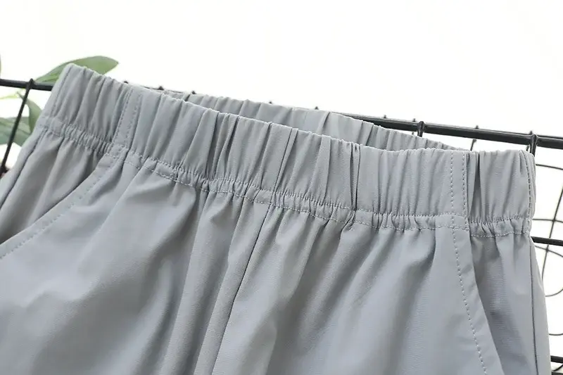 Navy Blue Kids Shorts for Boys, Nylon, Breathable, Comfortable — feature 2