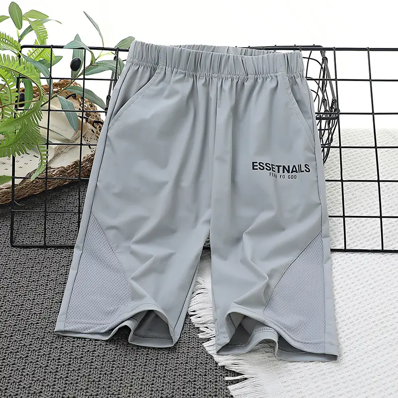 Navy Blue Kids Shorts for Boys, Nylon, Breathable, Comfortable - Image 2