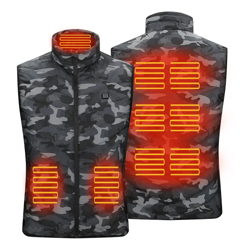 Single Control Two-Zone Electric Heating Vest - Image 17