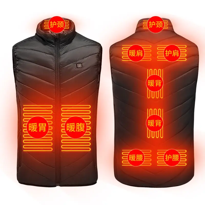 Single Control Two-Zone Electric Heating Vest - Image 18
