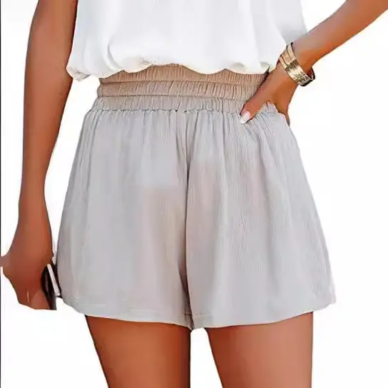 Elastic Waist Ruffle Shorts for Women Summer Loose Slimming - Image 6