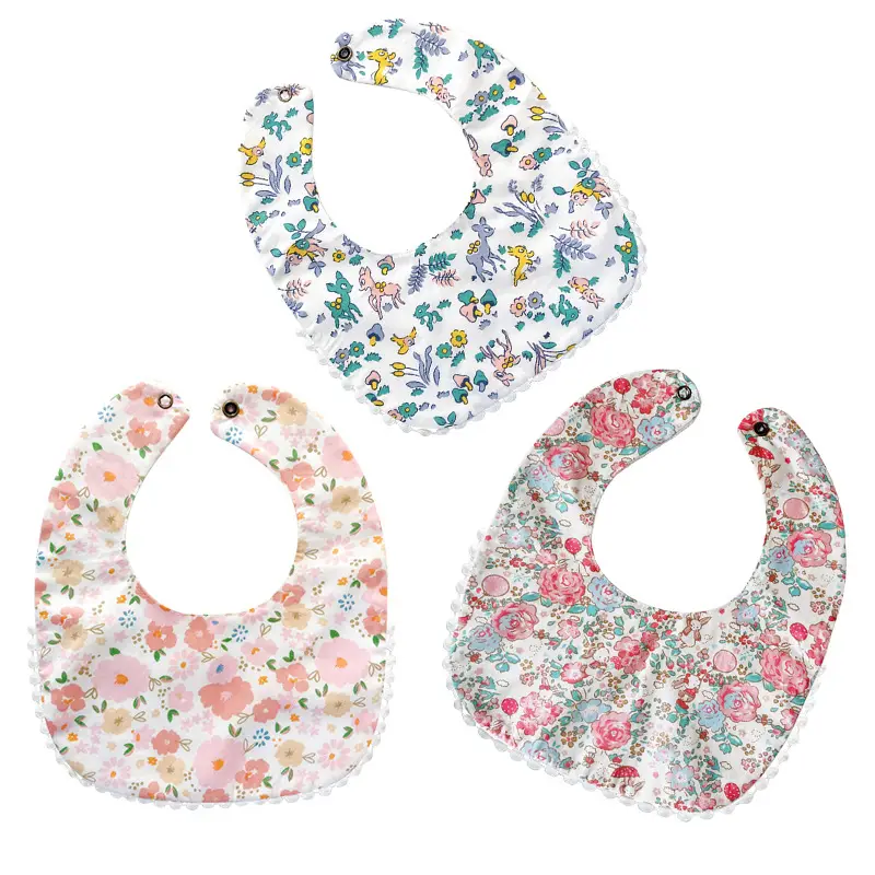 Waterproof Floral Baby Bibs for Newborns - Image 13