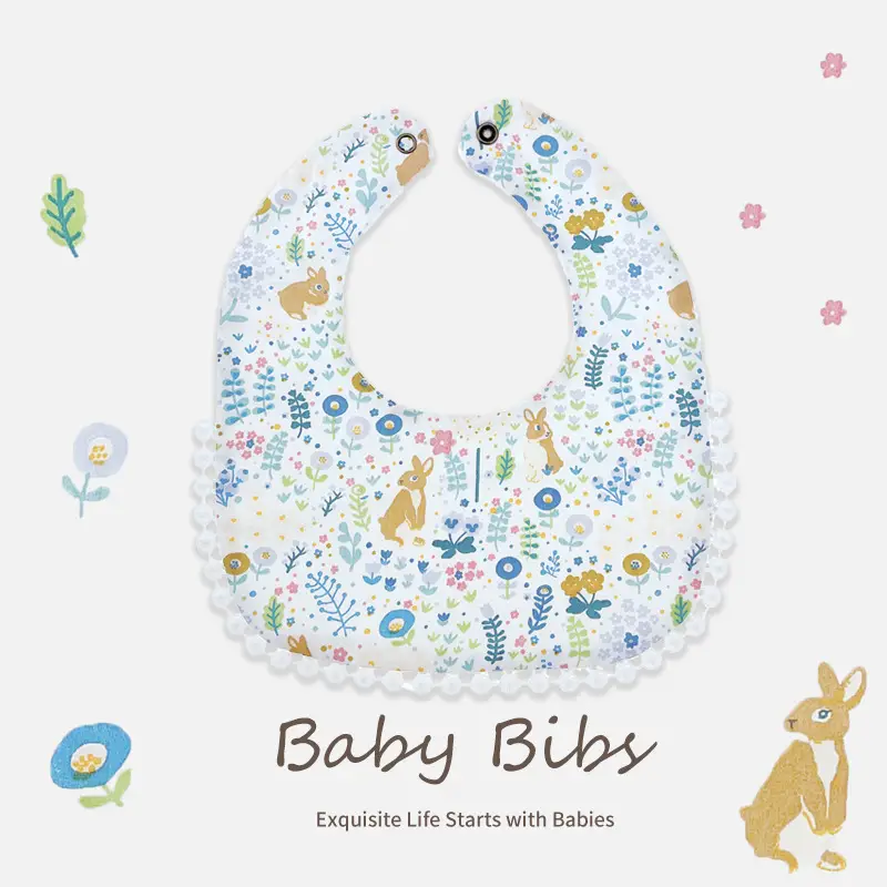 Waterproof Floral Baby Bibs for Newborns - Image 9
