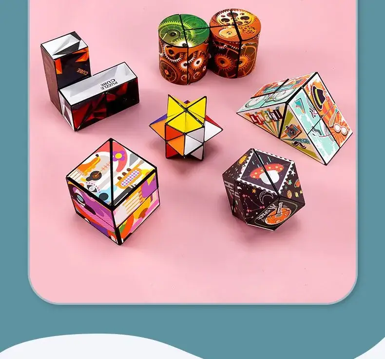 Varied Infinite Geometry Rubik's Cubes for Kids — feature 49