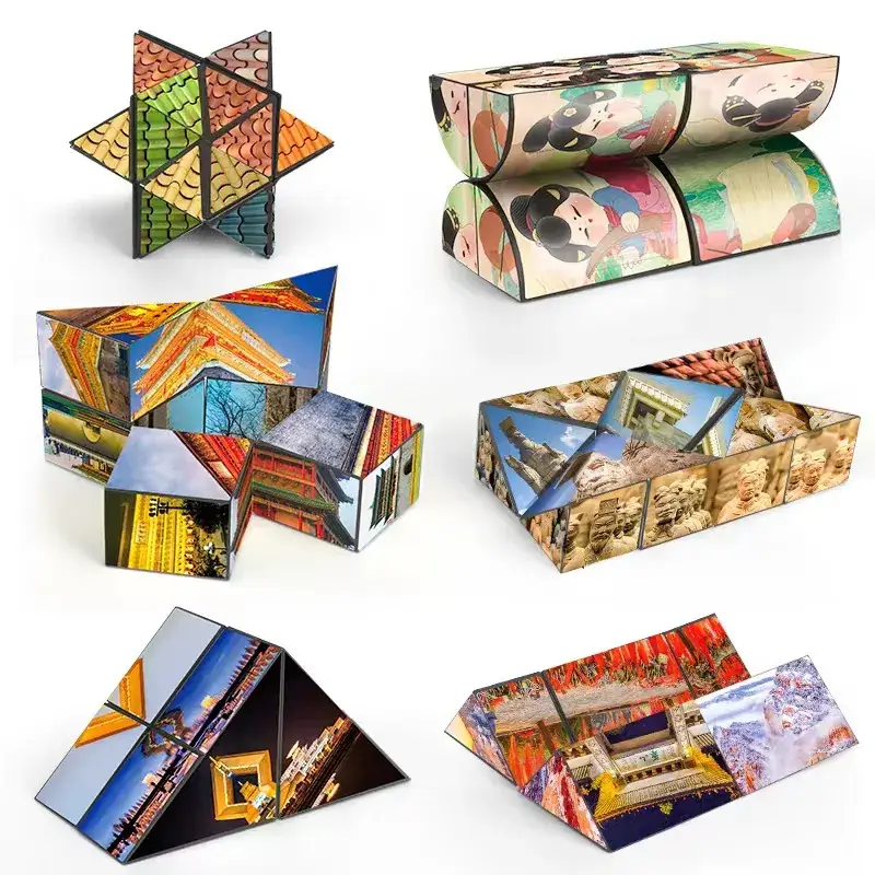 Varied Infinite Geometry Rubik's Cubes for Kids
