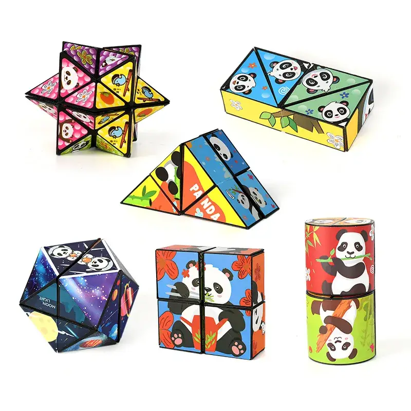 Varied Infinite Geometry Rubik's Cubes for Kids
