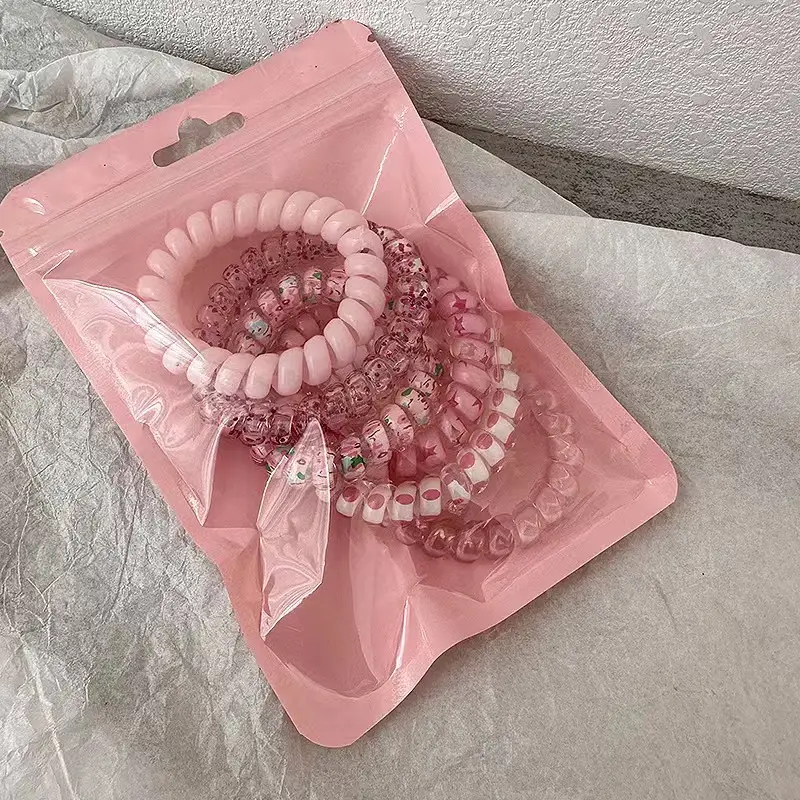 Purple Gradient Hair Rope Phone Ring Set of 6 — feature 6