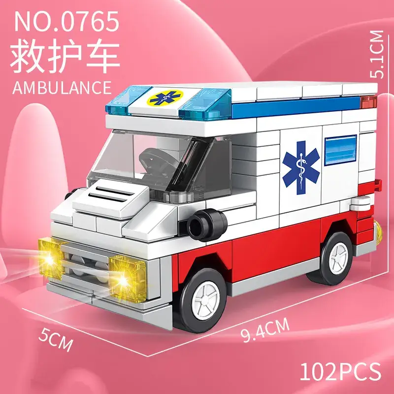 Lego Ambulance Toy for Boys 102 PCS - Image 4