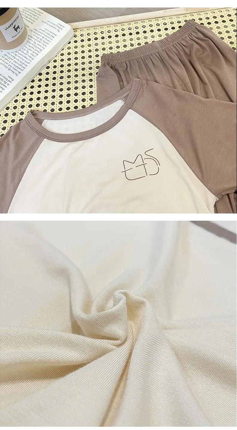 Children's Green White Raglan Sleeve Shorts Set — feature 11