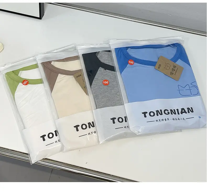 Children's Green White Raglan Sleeve Shorts Set — feature 16