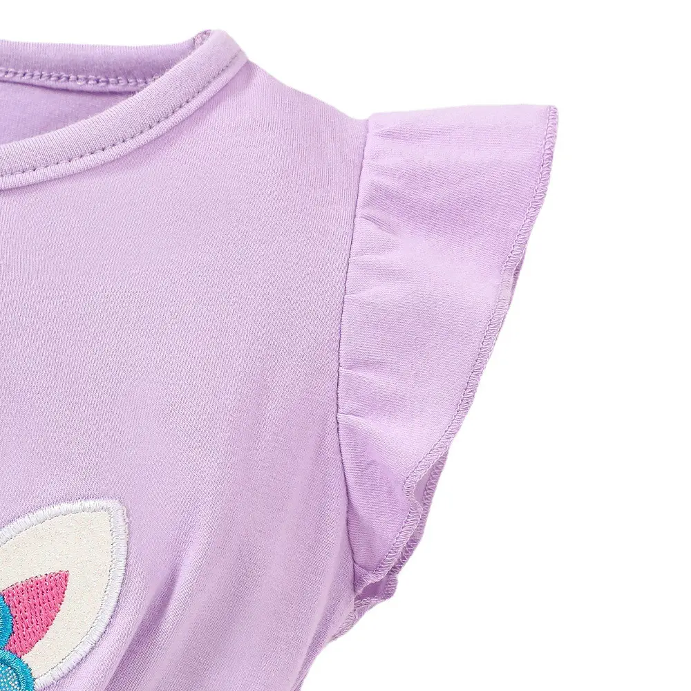 Girls Unicorn Mesh Dress Pink Blue 2025 Summer - Image 8
