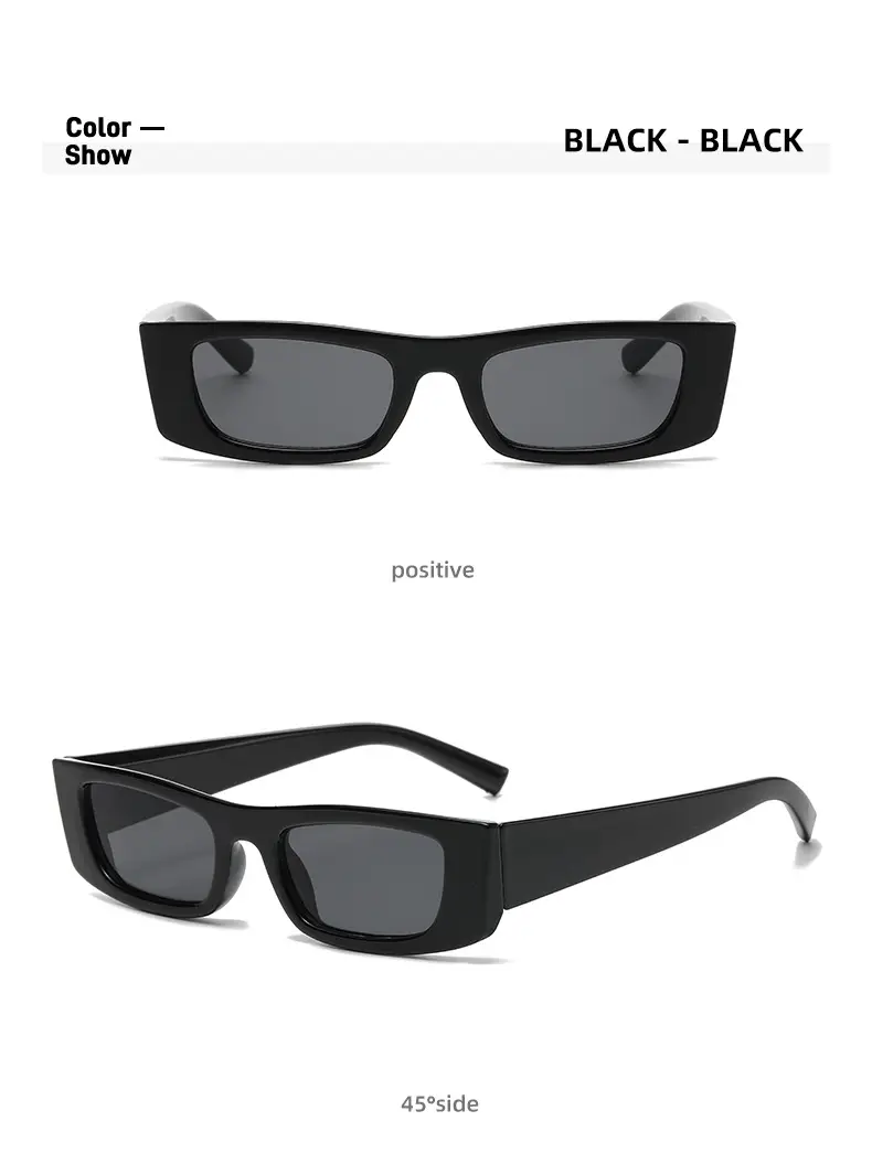 Men Anti-UV Sunglasses Black Yellow Lens European American Fashion — feature 11