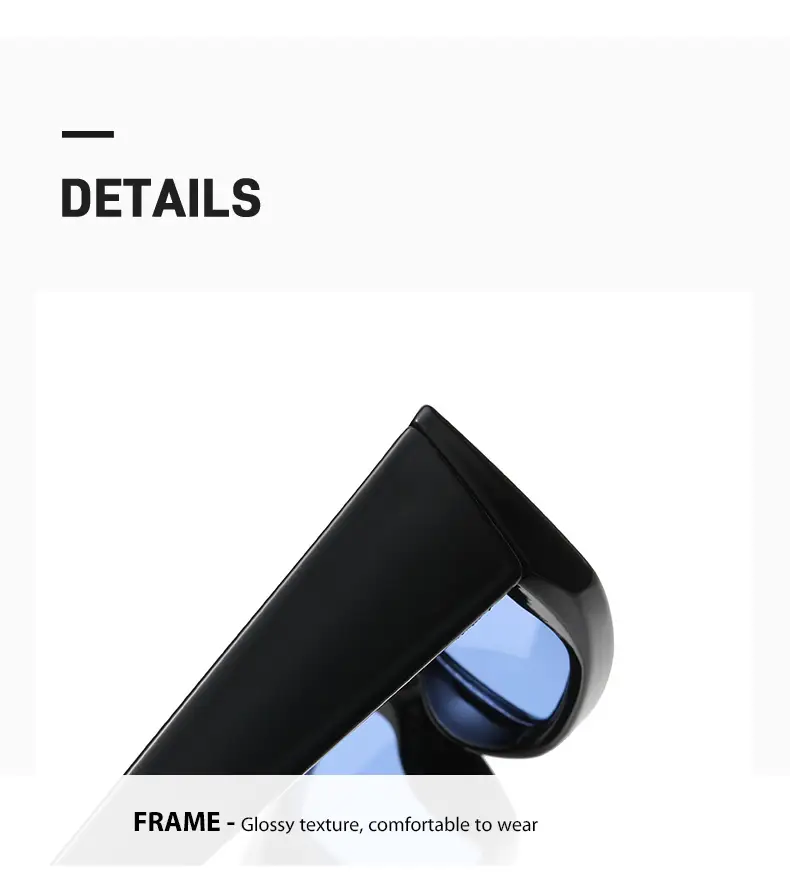 Men Anti-UV Sunglasses Black Yellow Lens European American Fashion — feature 6