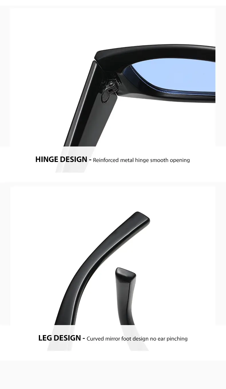 Men Anti-UV Sunglasses Black Yellow Lens European American Fashion — feature 7