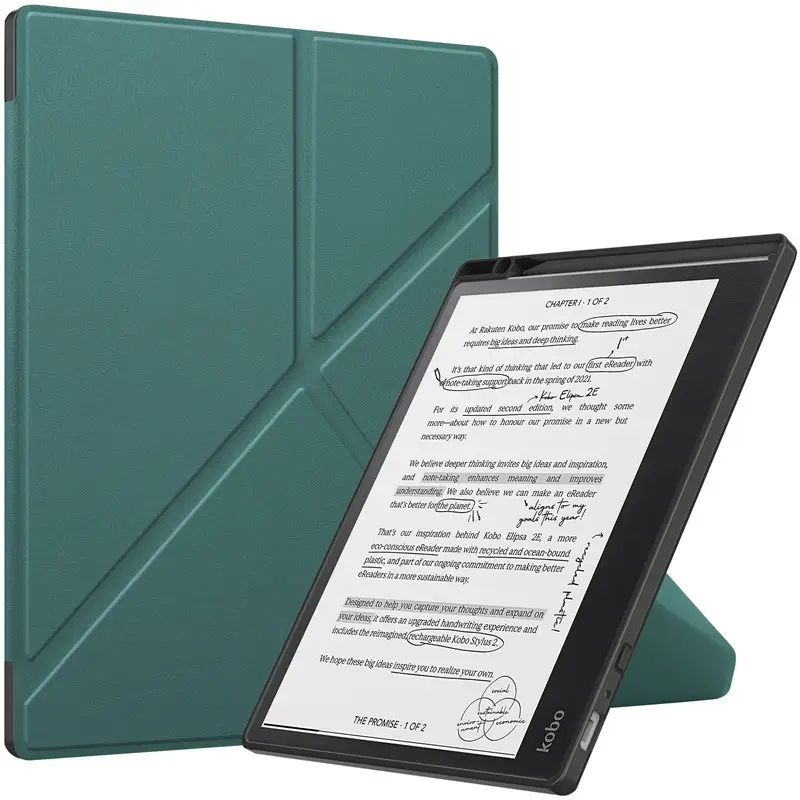 Kobo E-Lipsa 2e Protective Case Green Deformed All-Inclusive