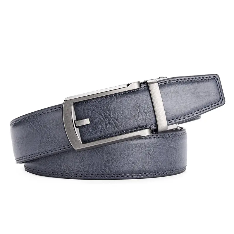 Men's Brown Leather Belt with Stainless Buckle β feature 9