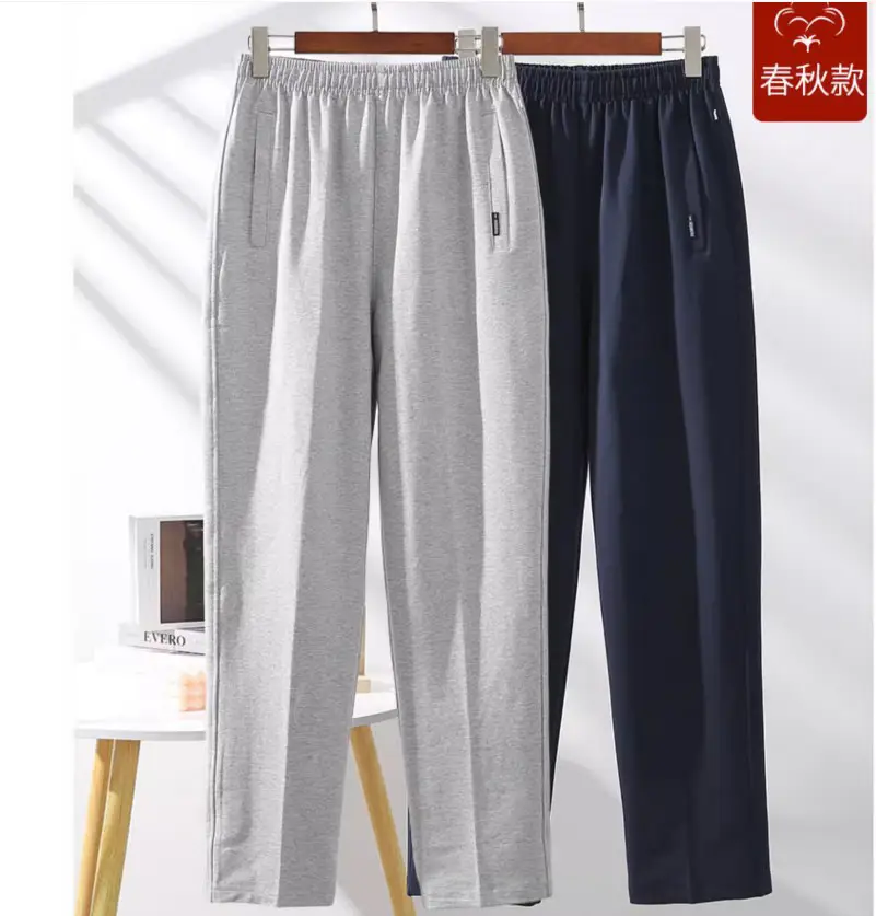 Men's Grey Elasticated Summer Sports Pants - Image 9