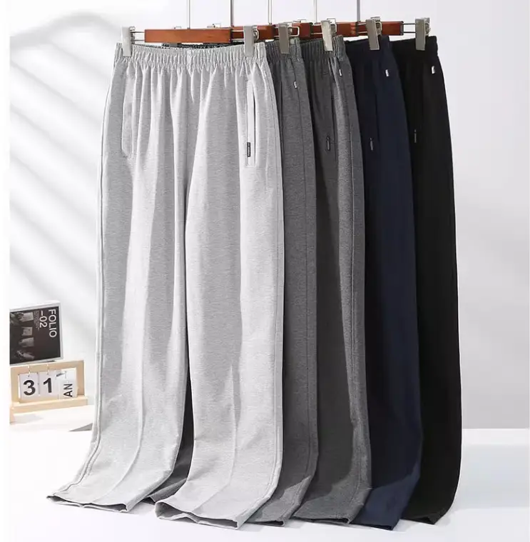 Men's Grey Elasticated Summer Sports Pants - Image 11