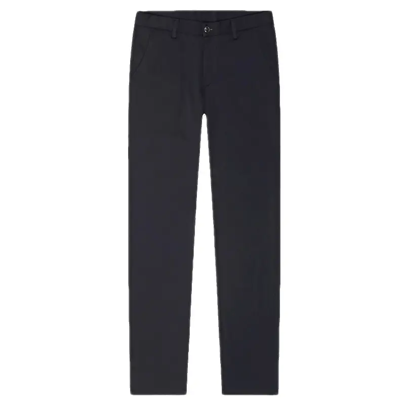 Men Black Stretch Slim Fit Pants 28% Cotton 5% Nylon - Image 7