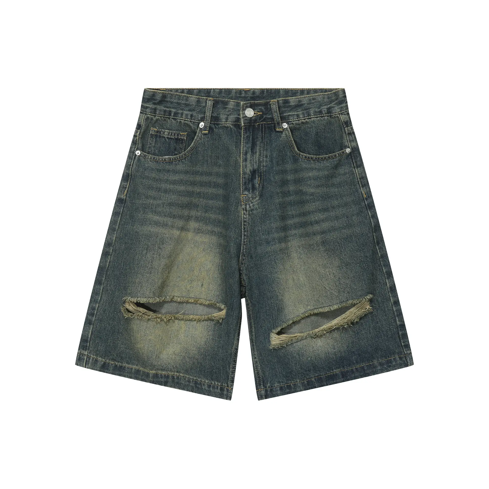 Men Sleeveless Denim Vest Shorts Set Nirben - Image 6