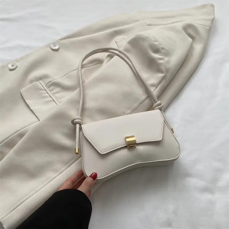 2026 Women's Retro Handbag Set with Gold Clasp - Image 2