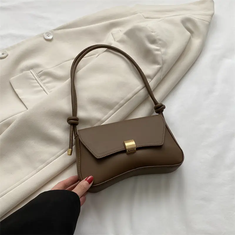 2026 Women's Retro Handbag Set with Gold Clasp - Image 4