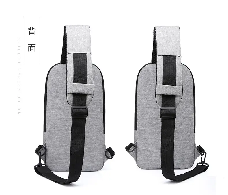 Men's Black Crossbody Bag Large Capacity Simple Elegant — feature 21