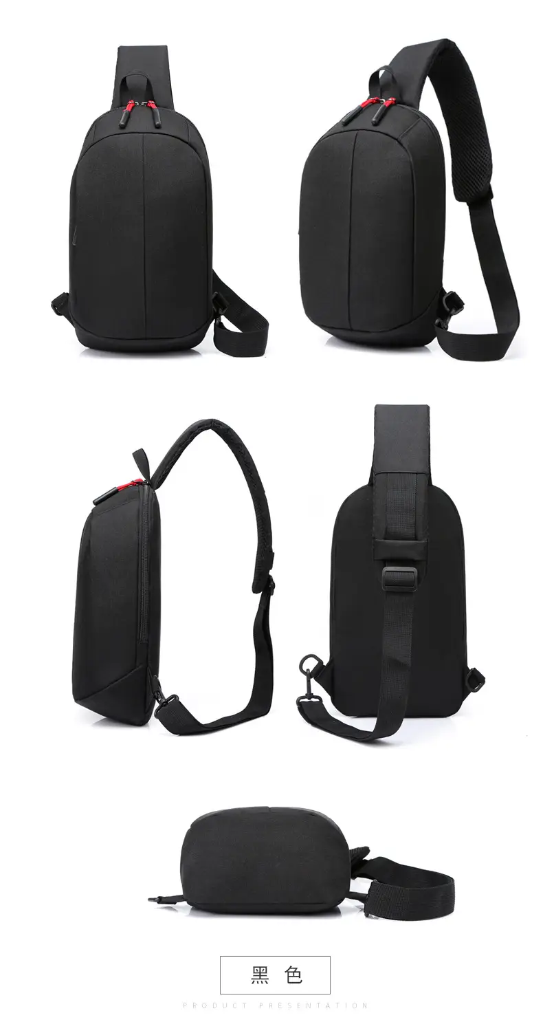 Men's Black Crossbody Bag Large Capacity Simple Elegant — feature 25