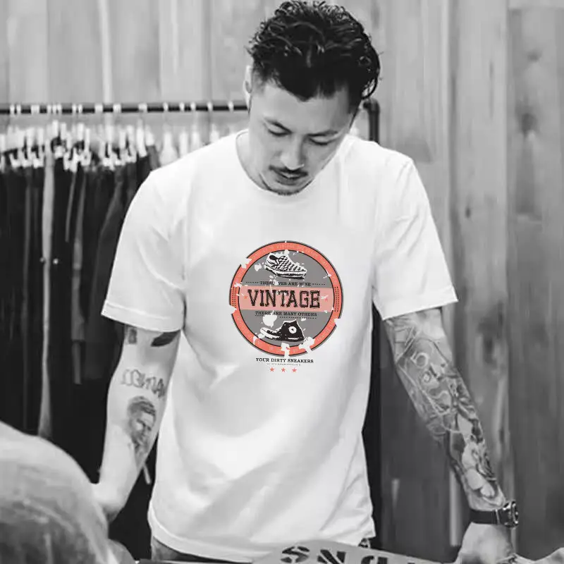 Men China Surf California Print T-Shirt Plus Size Cotton - Image 7