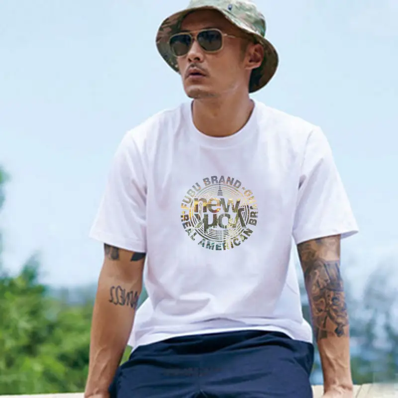 Men China Surf California Print T-Shirt Plus Size Cotton - Image 9