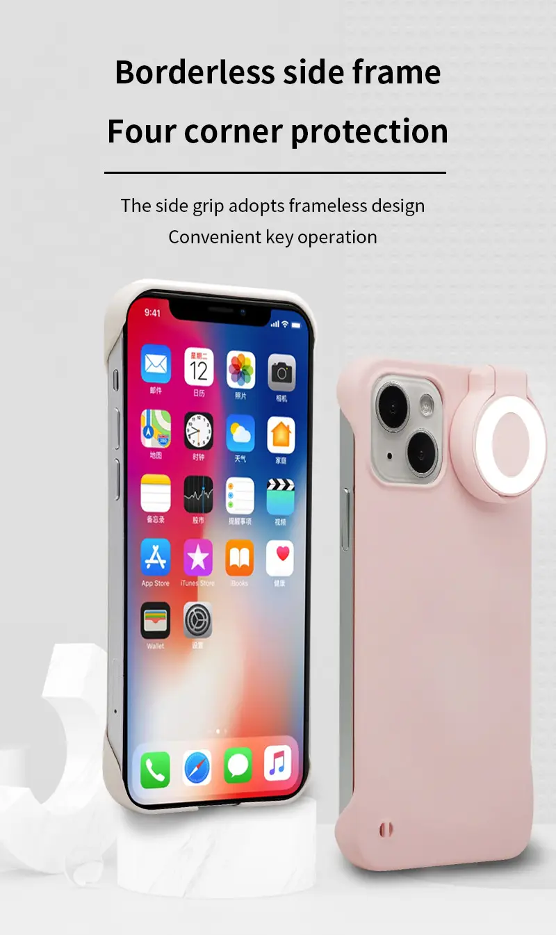 Cross-border 3-Color Flip Light Phone Case for 16 Pro Max — feature 10