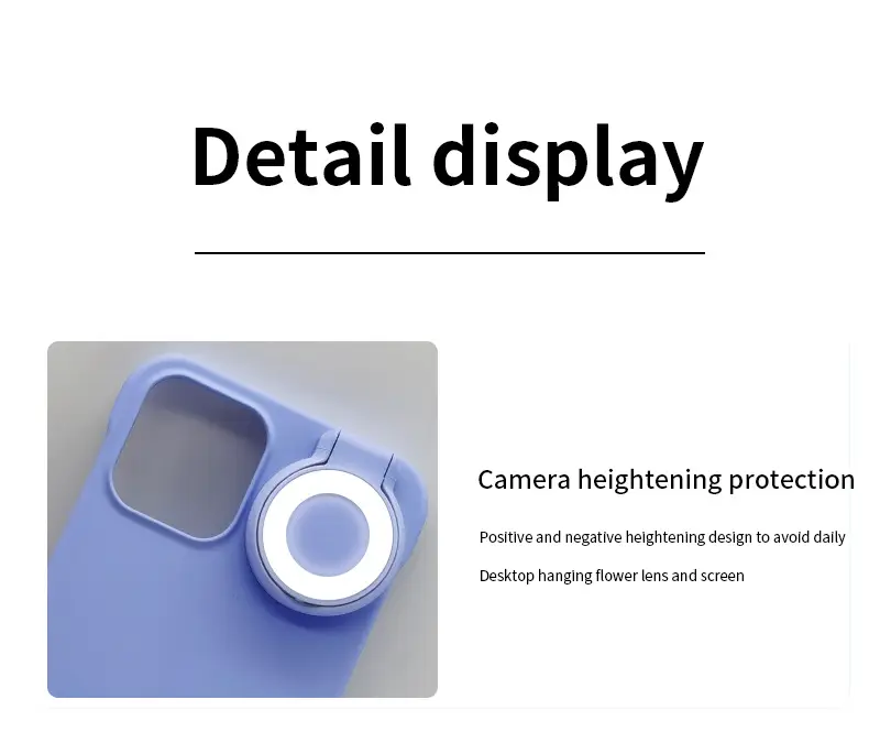 Cross-border 3-Color Flip Light Phone Case for 16 Pro Max — feature 14