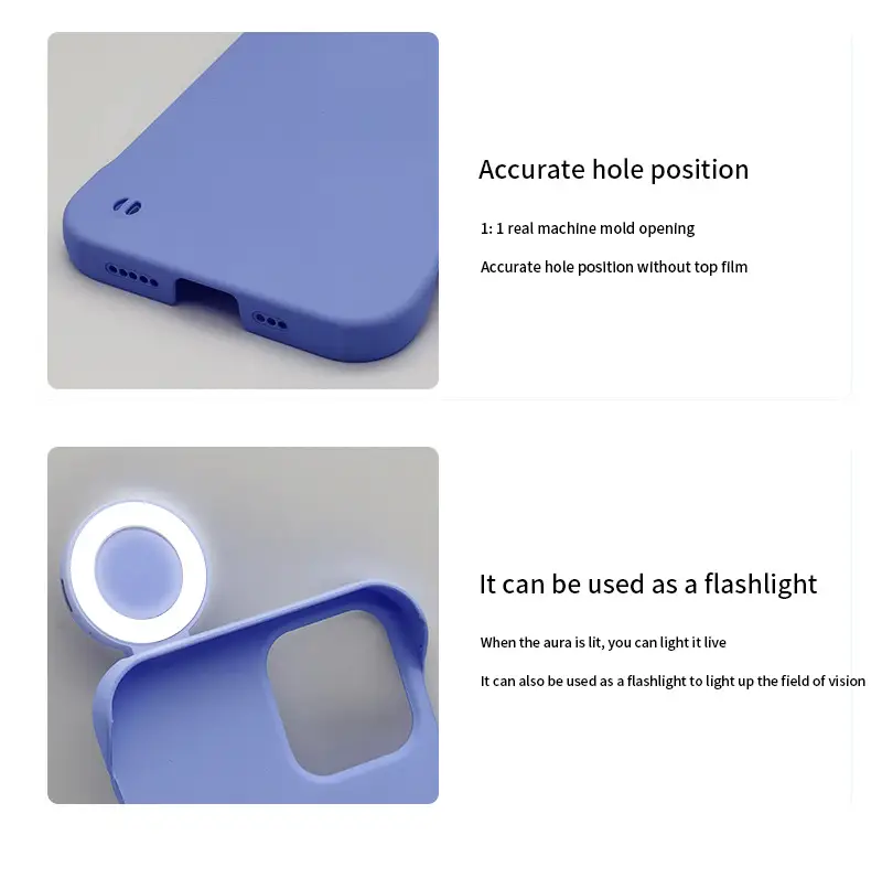 Cross-border 3-Color Flip Light Phone Case for 16 Pro Max — feature 15