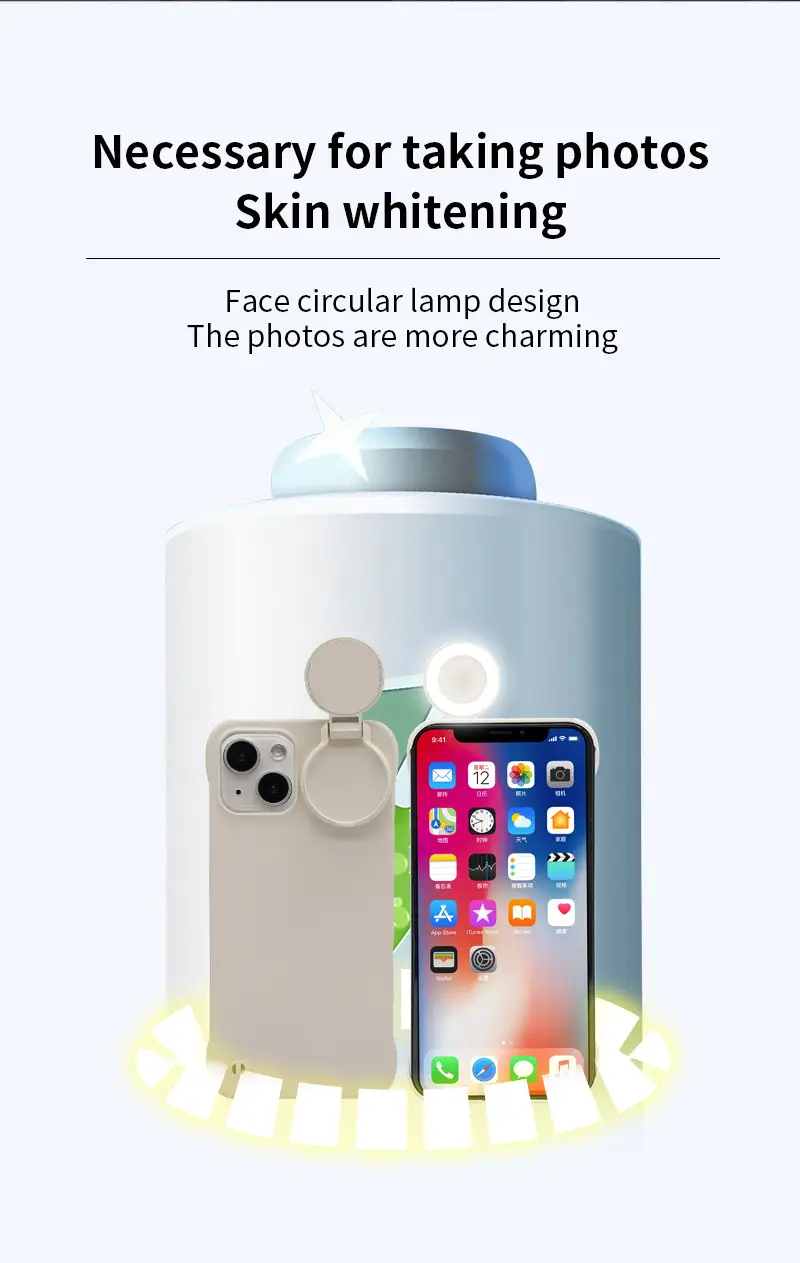 Cross-border 3-Color Flip Light Phone Case for 16 Pro Max — feature 6