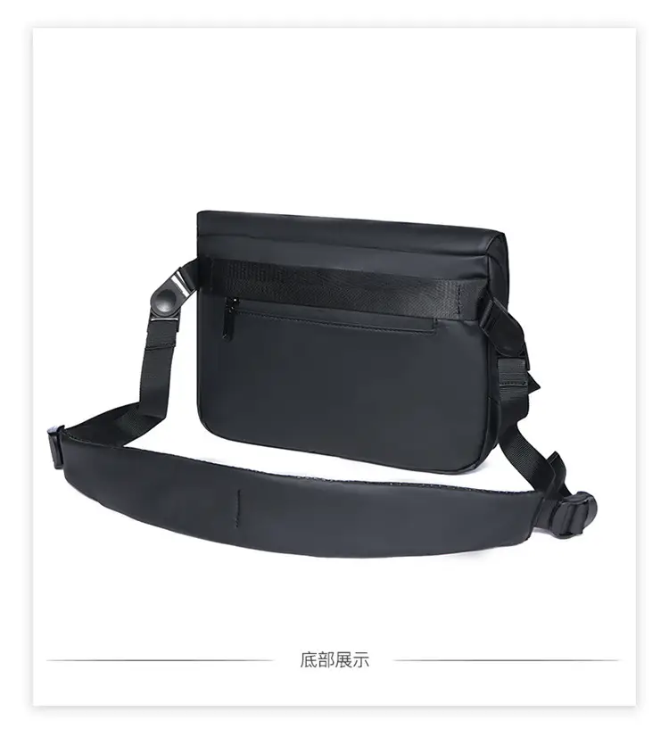 Men's Black Waterproof Crossbody Messenger Bag — feature 34