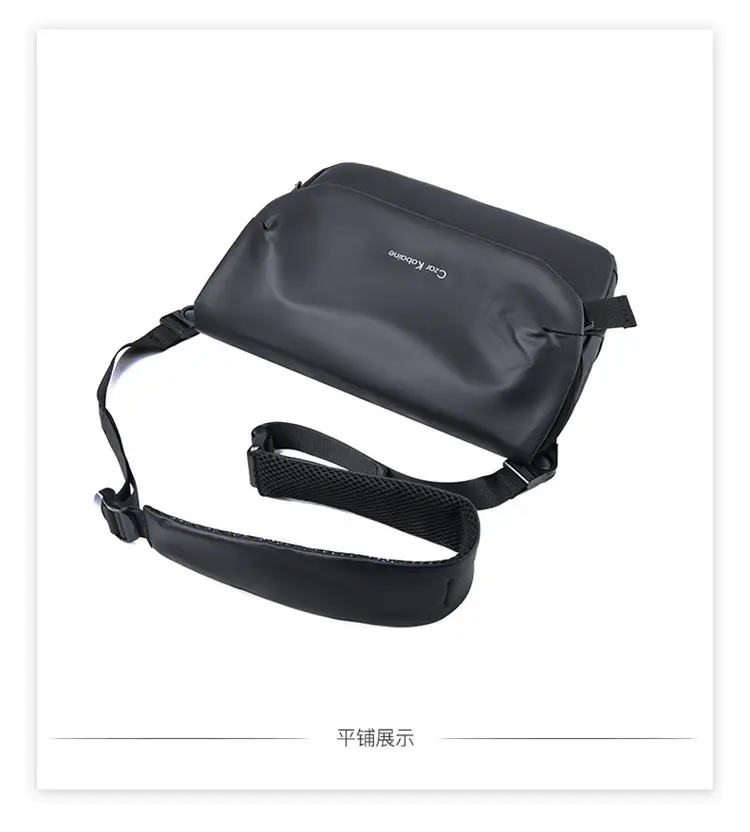 Men's Black Waterproof Crossbody Messenger Bag — feature 36
